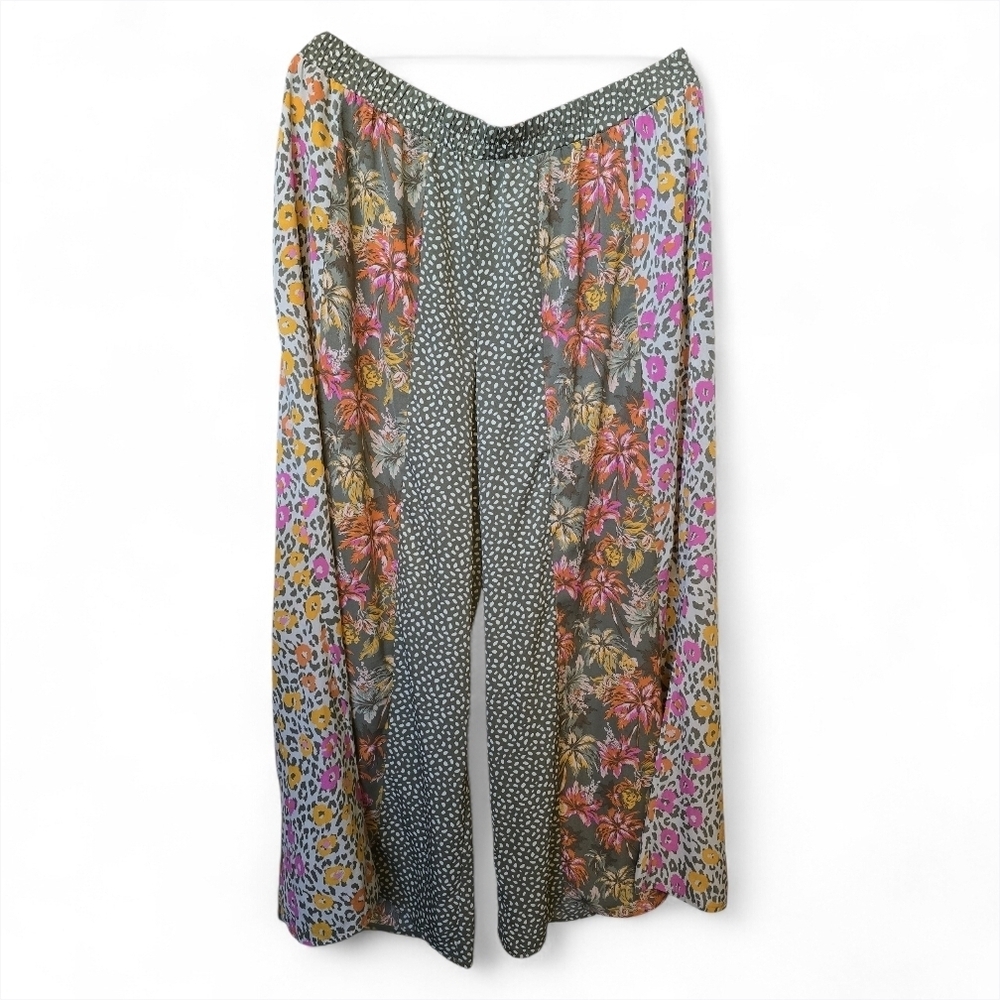Cato Multicolor Floral Wide Leg Pants